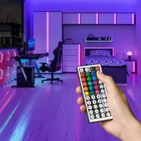 Vention silikoninė neoninė LED juosta su nuotolinio valdymo pultu, 12 V, 2 m