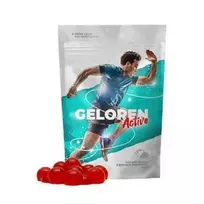 GELOREN Active Orange - guminukai žmonėms sąnariams su kolagenu ir vitaminu c - 90 vnt.