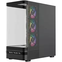 MODECOM kompiuterio korpusas Volcano AQ200 ARGB Midi Juoda