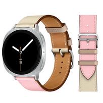 Išskirtinė odinė apyrankė Samsung Galaxy Watch 8 dirželis 40mm 44mm metalinė sagtelė Apyrankė correa Galaxy Watch 8 classic 46mm dirželiai Galaxy watch 8 brown