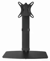 Gembird MS-D1ST-02 Reguliuojamo aukščio monitoriaus stovas, 17–32 colių, juodas