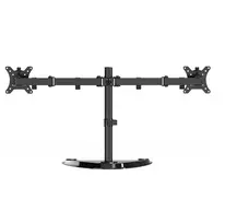 Gembird MS-D2ST-02 monitoriaus stalo stovas (pasukamas, pakreipiamas, pasukamas), 13–32 colių, juodas
