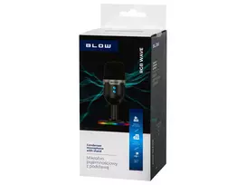 Studijinis mikrofonas su BLOW LED stovu