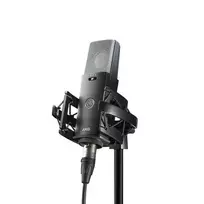 AKG C114 - didelės diafragmos kondensatorinis mikrofonas su keliais įrašymo režimais (juodas)