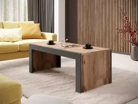Cama MILA suolas/stalas 120x60x50 ąžuolas wotan + antracitas
