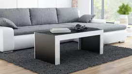 Cama TESS120 CZ/BI kavos staliukas, staliukas prie lovos, kitas mažas staliukas Stačiakampio 2 kojos