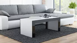 Cama TESS120 BI/CZ kavos staliukas, staliukas prie lovos, kitas mažas staliukas Stačiakampio 2 kojos