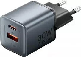 Vention 30W - įkroviklis su GaN technologija, 1x USB-A, 1x USB-C (juodas)