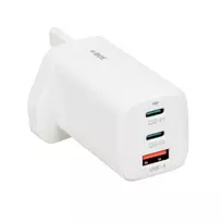 iBOX C-65 baltas, GaN 65W universalus pakrovėjas JK kištukas