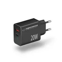 Esperanza EZC105K tinklo įkroviklis 20W Juodas