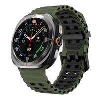 Originalūs dirželiai Samsung Galaxy Watch Ultra 47mm Aksesuarai Jūros Sportas silikoninė Apyrankė correa Galaxy Watch 7 ultra Dirželis Galaxy watch Ultra gray