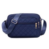 Fashion Women Shoulder Messenger Bag Water-Repellent Nylon Crossbody Bag Female Large Capacity Casual Travek Handbags Purse Bags blue