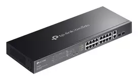 TP-Link Omada ES220GMP tinklo komutatorius Valdomas L2 Gigabit Ethernet (10/100/1000) Maitinimas per Eternetą (PoE) Juoda