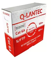 Q-LANTEC S/FTP cat.6A tinklo kabelis, vytos poros, LSOH