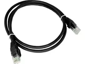 Alantec KKU5CZA1 tinklo kabelis Juoda 0.25 m Cat5e U/UTP (UTP)
