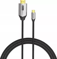 Vention USB-C į HDMI kabelis 4K@60Hz apipintas 2 m PILKAS