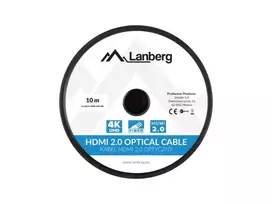 LANBERG HDMI KABELIS M/M V2.0 10 M OPTINIS AOC JUODAS CA-HDMI-20FB-0100-BK