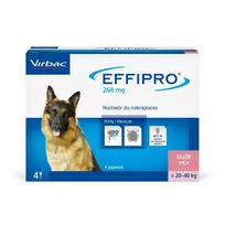 VIRBAC Effipro L (20-40 kg) - lašai nuo blusų ir erkių šunims – 24 vnt.