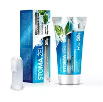 EUROWET Stoma-Żel Mėtų - dantų pasta ir šepetėlis šunims ir katėms - 50 mg
