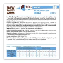 VETEXPERT Raw Paleo Cod Light Monoprotein - drėgnas ėdalas šunims - 800g