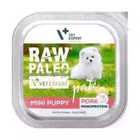 VETEXPERT Raw Paleo Pâte Mini Puppy Pork - drėgnas ėdalas šunims - 150g