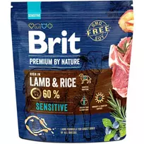 BRIT Premium by Nature Sensitive Lamb&Rice - sausas maistas šunims - 1 kg