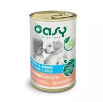 OASY One Protein Puppy & Junior Medium/Large Salmon - drėgnas ėdalas šunims - 400g