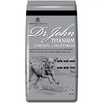 DR JOHN Titanium Chicken - sausas maistas šunims - 15kg