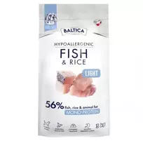 BALTICA Nutraceutic Hypoallergenic Light M Fish with rice - sausas maistas šunims - 3kg