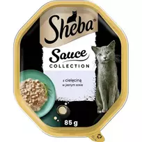 SHEBA Sauce collection Veal in light sauce – drėgnas kačių maistas – 85 g