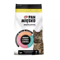 PAN MIĘSKO Urinary & Stress Control Turkey - sausas kačių maistas - 3kg