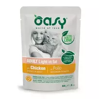 OASY Chunks in gravy Light in Fat Chicken - šlapias kačių maistas - 85g