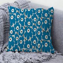 MarimekkoUUnikko Gėlės Pagalvės Užvalkalai Animacinis Sofa Dekoratyvinis Namų Dvipusis Spausdinimas Trumpas Pliušas Mielas Pagalvėlės Užvalkalas 55x55 cm