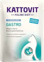 KATTOVIT Feline Diet Gastro Duck with rice - šlapias kačių maistas - 85g