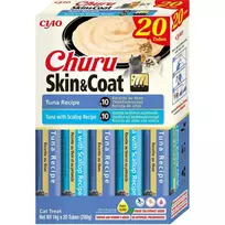 INABA Churu Skin&Coat Tuna recipe - skanėstas katėms - 20x14g