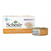 SCHESIR Vištienos filė su moliūgu sultinyje - šlapias kačių maistas - 6x50g