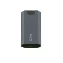 "Savio" M.2 SSD NVMe išorinio disko korpusas, USB-C 3.1, AK-67, pilkas