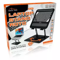 Reguliuojamas, pasukamas, ergonomiškas nešiojamojo kompiuterio stovas 10–17″ LAPTOP STAND ROTO MT2662