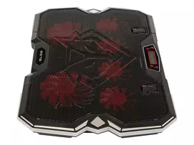 6 ventiliatorių „VORTEX RGB“ nešiojamojo kompiuterio aušinimo kilimėlis