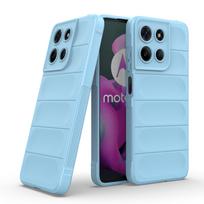 Motorola Moto G15 4G telefono dėklas, minkštas TPU smūgiams atsparus telefono dėklas Motorola Moto G15 4G šviesiai mėlyna spalva