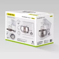 Planetinis maišytuvas MAESTRO MR-559 su dubeniu 5,0l, 2000W Balta