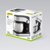 Planetinis maišytuvas MAESTRO MR-557 su dubeniu 3l, 1200W Juoda, Sidabras