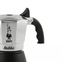 Bialetti Brikka Mokos gaminimo indas 0,1 L Juoda, Nerūdijančiojo plieno