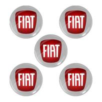 2/5/10 vnt. 14 mm automobilio rakto lipdukas logotipas 3D metalinis emblema Automobilio priedai FIAT Abbas 500 Grande Stilo Freemont Punto Astra Bravo Ducato 5pcs-FIAT