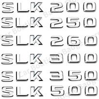 ABS Automobilio Bagažinės Raidės Logotipas Emblema Lipdukai Mercedes Benz SLK Klasės R170 R171 4MATIC SLK200 SLK300 SLK350 SLK250 XJ2 SLK 320 sidabras