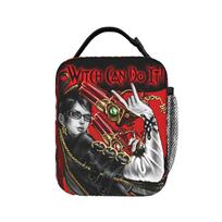 Bayonettas Stylish Heroine Insulated Lunch Bags Thermal Bag Reusable,Meal Container  Leakproof Lunch Box Tote Food Storage Bags One Size black