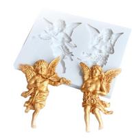 Angel Sculpture Silicone Molds for Epoxy Resin Art Statue Silicone Candle Molds for Making Candle Soap Making Molds white