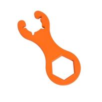 Motorhome Gas Bottle Wrench Camping Grill Car Accessories Motorhome Magnetic Gas Wrench Tools Accessories oranžinė