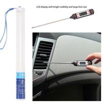 Car Air Conditioning Thermometer Water Coolant Tank Temperature Tester Detector LCD Digital Thermometer black