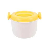 Pastamaker Oven Microwave Rice Cooker Vegetable Container Insulated Lunch Box Pressure Pots Bowl with Lid Cookware Steamer Pot white